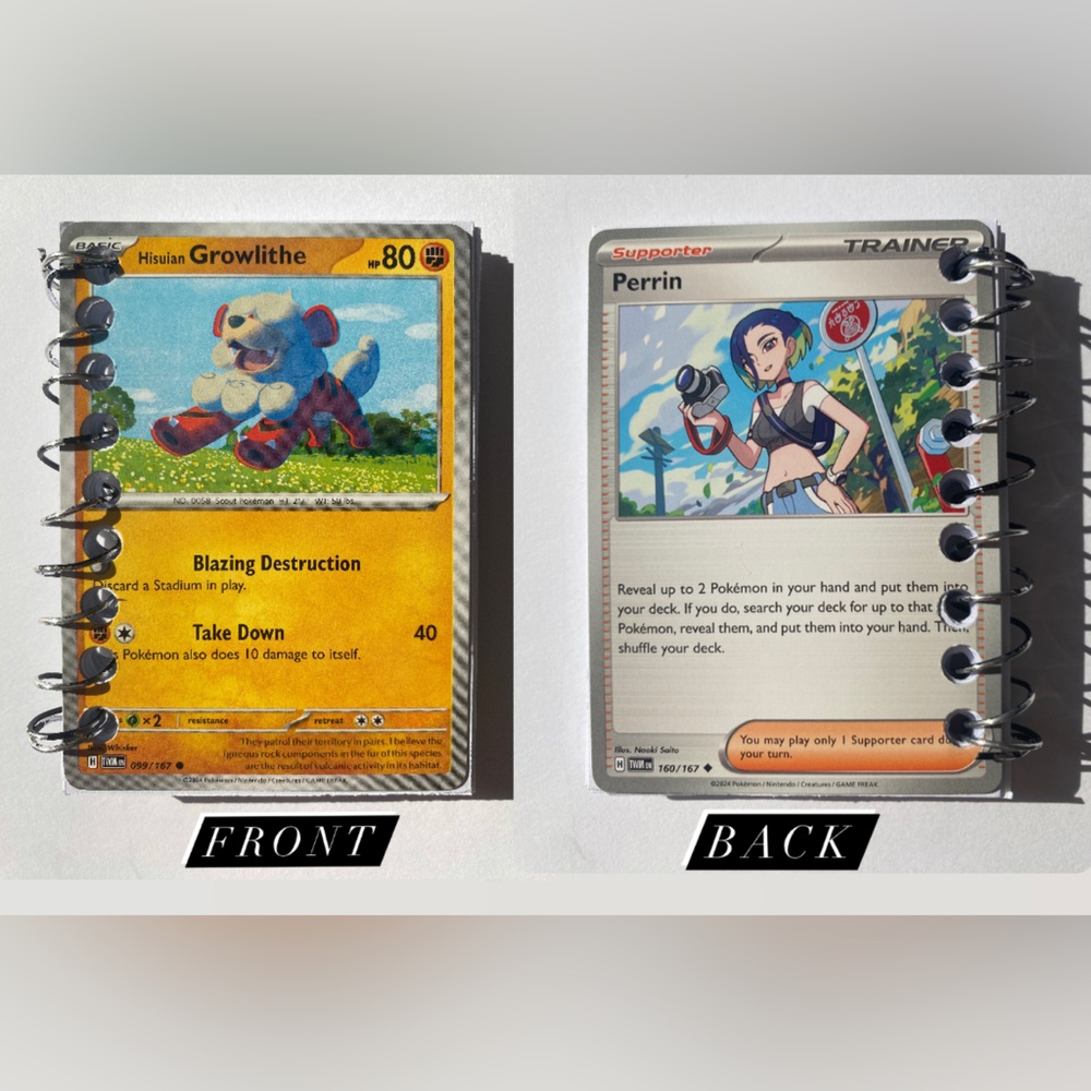 CUSTOM✨Pokémon,Mini 50pg. Notebook/Sketch Book *Growlithe & Perrin!* handmade